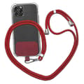 Nylon Patch Lanyard Cross Body Strap Mobiltelefon Universal White