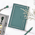 Miniatyrbild 2 av 4: A5 Ruled Notebook Hardcover Läderjournal, kreativ insats spänne anteckningsböcker, tjockt linjerat papper kompositionsbok 320 sidor för kontor skola hem