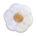 Miniatyrbillede 1 af 5: Halvperle Håndarbejde, Negleperle Håndarbejde DIY Tilbehør, Flad Bagside Perle Smykker Makeup, Hvidt Pænt Håndværk Perle Kunstner Kreativitet Set3