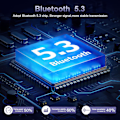 Miniatyrbillede 2 af 5: Bluetooth 5.3 Sender og Modtager Bluetooth Adapter Audio med LED Display Håndfri Opkald 3.5mm Bluetooth Aux Adapter