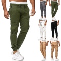 Miniatyrbilde 1 av 5: Treningsjoggebukser for menn, Sweatpants, Cargobukser Green S