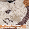 Pikkukuva 2 / 5: Kissa-aiheinen kylpymatto ovimatto kuiva matto |18\" X 26\"| Beige
