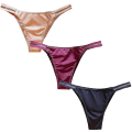 Miniatyrbillede 1 af 4: Dame Sømløse Trusser Hipster Bikini Lav Talje Usynlige Trusser 3-pak M