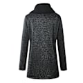 Miniatyrbilde 4 av 4: Høst Dame Høy Hals Casual Jakke Kåpe Parka Hettegenser Lang Glidelås Utetøy Topper 5XL D