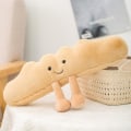 Miniatyrbilde 5 av 5: Myk tegneseriefigur pretzel croissant toast brød dukke plysj mat leketøy utstoppet baguette kokt egg dekor dukke for jente barn bursdag 10cm baguette
