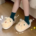 Pikkukuva 7 / 7: Ihanat uudet lämpimät kotitossut, pyöreäkärkiset pehmeät ja pörröiset slip-on-tossut, pehmoiset mukavat sisätossut EU38 39