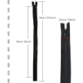 Miniatyrbillede 2 af 5: Nylon #3 Usynlige Lynlåse 45 stk. 54 cm Til Skrædder Syning Håndværk Håndværkers Special Sort