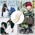 Miniatyrbild 4 av 5: Babyskyddssitsfoder, konstgjord fårskinn barnvagnsfoder för barnvagnar, bilbarnstolar Black