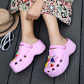 Miniatyrbild 4 av 5: Damtofflor Strandtofflor Mode Sandaler Utomhus Inomhus halkfria skor 033 Pink EU 41