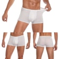 Miniatyrbild 1 av 5: Althee Herr Engångsbomull Underkläder Resebyxor Kalsonger Bärbara Shorts Vit/grå 5st S-2xl Style1 M