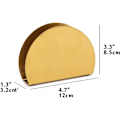 Miniatyrbillede 2 af 3: Guld Servietholder Fritstående Stål Tissue Dispenser Papir Servietholder Til Spisebord Køkkenbordplade Gæstehåndklæde Halvcirkelformet