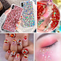 Miniatyrbild 2 av 5: Nail Art Hollow Flash Sequin 12-färgad Holografisk Flash Blandad Hjärtformad Alla hjärtans dag nageldekoration Set5