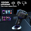 Miniatyrbild 4 av 5: Bil-USB-laddare Multi Port,Bil-laddare USB C | 66W Supersnabb Multi Port Billaddare Adapter