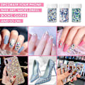 Miniatyrbild 4 av 5: Laser Flash Powder Patch Nail Flash Powder Block Holografisk Flash Med Olika Storlekar Och Former style4