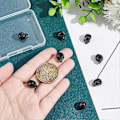Miniatyrbillede 3 af 5: 8 stk. Gunmetal Dødningehoved Perler Rustfrit Stål Dødningehoved Perler Retro Dødningehoved Stil 2mm Hul Metal Dødningehoved Afstandsperler