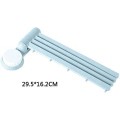 Miniatyrbilde 2 av 5: 4-arms svingbar håndklestativ, sammenleggbar arm, svingbart håndklestativ, veggmontert baderomshåndklestativ, plassbesparende