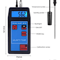 Miniatyrbild 5 av 5: Bärbar 8425 Vattenkvalitetstestpenna Saltdetektor Termometer Analysator