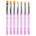 Miniatyrbild 1 av 5: 7-pack nagelborstar  Akrylpensel för naglar  Gelnagelpensel  Del för nagelkonst  Uv-gel  Akryl  Pensel & prickverktygssats  Uv-gelnagelakryl