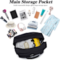 Miniatyrbild 4 av 5: Kabinväska 40x20x25 cm för Ryanair Godkänd storlek Fällbar Handbagage Resväska Resväska Under sätet Resväska Handväska Kabinbagage Nyl A-(grey)45x36x20cm