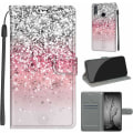 Miniatyrbild 4 av 4: (stil 8)chooseu Fodral Till Huawei P Smart 2019 Läderfodral Med Silikon Stötsäkert Plånboksfodral Och Folio Stativfunktion Snyggt Mönster För Flicka