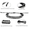 Miniatyrbild 5 av 5: Morse Code Alfanumerisk Par Armband Justerbara Armband Morse Code String ZJ8399-Never Give Up