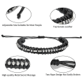 Miniatyrbild 5 av 5: Morse Code Alfanumerisk Par Armband Justerbara Armband Morse Code String ZJ8401-Fuck Off