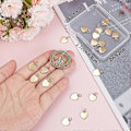 Miniatyrbilde 4 av 5: 20 stk. Hjerteanheng 18K Gullbelagt Kjærlighet Anheng Dingleanheng med Hoppringer for DIY Halskjede Armbånd Øredobber Bryllupssmykker Laging