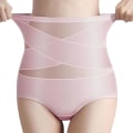 Miniatyrbillede 1 af 5: Dame Butts Lifter Shapewear Høj Talje Mavekontrol Body Shaper Trusser L Pink
