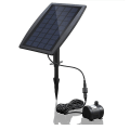 Miniatyrbild 1 av 3: Borstlös solcellsdammpump solvattenpump med solpanel 9v 2.5w 200l / H