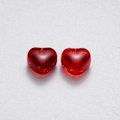 Miniatyrbillede 2 af 2: 100 stk. Jade Hjerte Glasperler 6mm Kærlighed Krystal Spacer Perler Mørkerøde Hjerteperler Løse Perler til DIY Håndværk Smykkefremstilling Hul: 0,7mm
