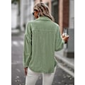 Miniatyrbild 4 av 5: Dam Temperament Rock 2023 Vår Och Höst Allt Med Mode Casual Slim Damkläder green L