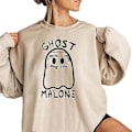 Miniatyrbillede 1 af 3: Sjov Halloween Ghost Malone Sjov Sweatshirt Style 2 M