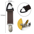 Miniatyrbild 2 av 2: Resväska Hat Clips Uppgraderad På Väska Stickad Hat Hållare Clip För Väska Ryggsäck Resväska Silver Grey