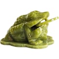 Miniatyrbillede 1 af 4: Feng Shui Jade Penge Frø Trebenet Rigdoms Frø Eller Penge Tudse Statue Bil Instrumentbræt Dekorationer Tiltrækker Rigdom Og Held