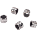 Miniatyrbilde 2 av 5: 10 stk. 8,5 mm hull Rustfritt stål Søyleperler Rørperler Charms Metall Store Hullperler Antikk Sølv Spacer Løse Perler Europeiske Charms