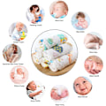 Miniatyrbilde 5 av 5: 6 stk. Melkeoppsugingsklut Håndkle Ansiktshåndkle 25*50cm Baby Melkeoppsugingsklut Bomullsmateriale 6 Lag Myk Absorberende Bomullsoppsugingsklut Set3