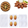 Miniatyrbild 1 av 5: 2 stycken Kibbeh Maker 4 rutnät plast köttbollar formar processor manuell hackstekning kibbeh rullar form för friterad