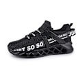 Miniatyrbild 1 av 5: Män Kvinnor Sneakers Andas Löparskor Mode Sport Skor 3D003 Black EU 41
