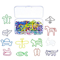 Pikkukuva 2 / 3: 60 kpl Paper Pin Stationery Planner -klipsit Toimistoklipsit Puristin 60pcs