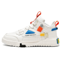 Miniatyrbild 2 av 5: Herr Sports Löparskor Casual High Top Sneakers Fr2107 White EU 45