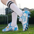 Miniatyrbild 5 av 5: Barnungdomar Turf Fotbollsskor Skor Inomhus Fotboll Casual Utomhus Sport 3F306 White EU 36