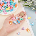 Miniatyrbillede 5 af 5: 100 stk. 10 stilarter Ocean Resin Dyr Cabochons Skal Søhest Hummer Delfin Cabochon Resin Flatback Perler Sommer Hawaii Charms til Udsmykning Fl