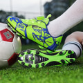 Miniatyrbild 5 av 5: Barnungdomar Turf Fotbollsskor Skor Inomhus Fotboll Casual Utomhus Sport 3F306 Green EU 35