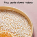 Miniatyrbillede 4 af 5: Baby Silikone Tallerkener Baby Service - BPA Fri - Opdelt Design - Baby Led Weaning Forsyninger Redskaber Curry color