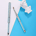 Miniatyrbild 5 av 5: Akryl nagelkonst borstar set med lock, 10 st Kolinsky Sable hår akryl strass handtag nagelkonst pennor, nagelkonst tips builder borste, nagellack borste
