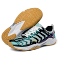 Miniatyrbilde 3 av 5: Lett Sneakers for Menn og Kvinner - Mote-sko for Innendørsbane - Egnet for Badminton 3Dw66 Green EU 42