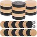1 sæt træ backgammon brikker dam brikker skak brikker brætspil tilbehør 2.4X2.4X0.5CM