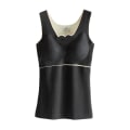 Miniatyrbilde 1 av 5: Innerfleece Termisk Vest Beste Termoundertøy For Jenter Ermeløse Intime Topper L Black