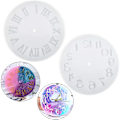 Miniatyrbillede 1 af 5: 2 stk. Silikone Gummi Resin Form Ur Alarm Støbeforme Klar Timer Fremstillingsform Til DIY Kunsthåndværk - 2 Stilarter