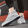 Miniatyrbillede 3 af 5: Herre Sports Løbesko Flyvende Vævet Åndbare Sneakers Frd5001 Gray EU 41